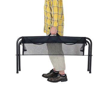 大型収納付フォールディングベンチブラック 送料無料 即日発送-4