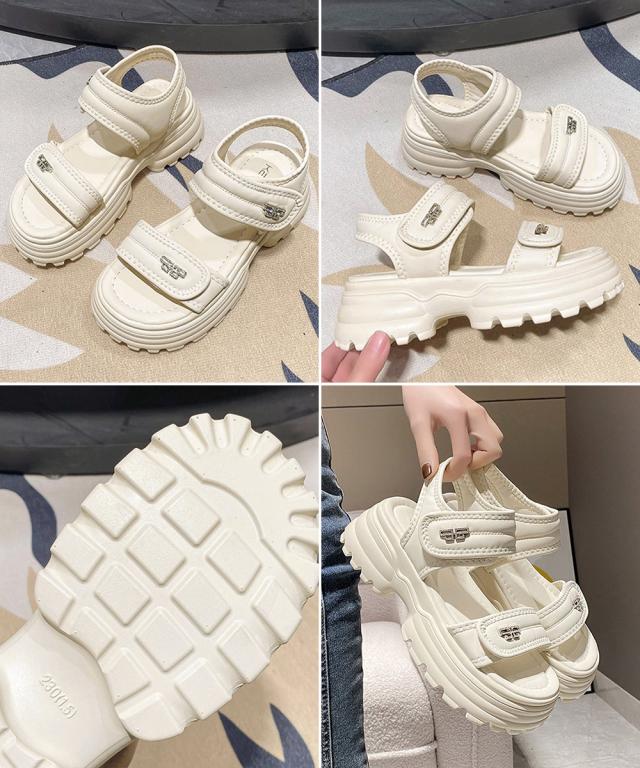 厚底ベルクロサンダル スポーツサンダル夏 送料無料 即日発送-2