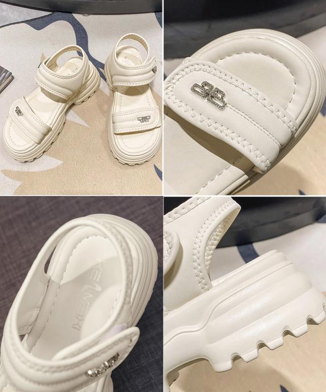 厚底ベルクロサンダル スポーツサンダル夏 送料無料 即日発送-3