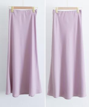 サテンマーメイドスカート ハイウエスト 送料無料 即日発送-8