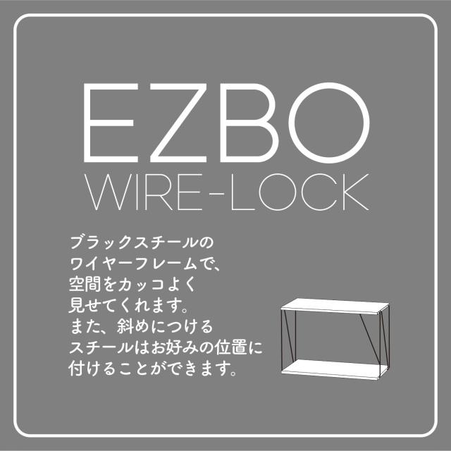 EZBOワイヤーラック2段 60幅 FZ11182405-9599 送料無料-2