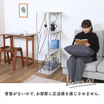 EZBOワイヤーラック4段 60幅 FZ11182407-9601 送料無料-4