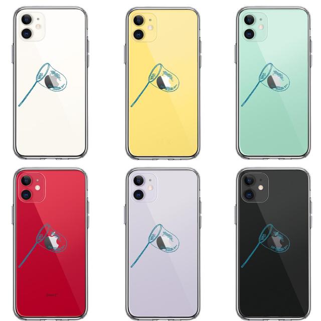 iPhone11 ケース クリア 虫取り網 スマホケース 側面ソフト 背面ハード ハイブリッド  送料無料-1