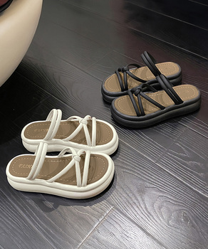 厚底サンダル ミュールサンダル 美脚夏靴 送料無料 即日発送-0