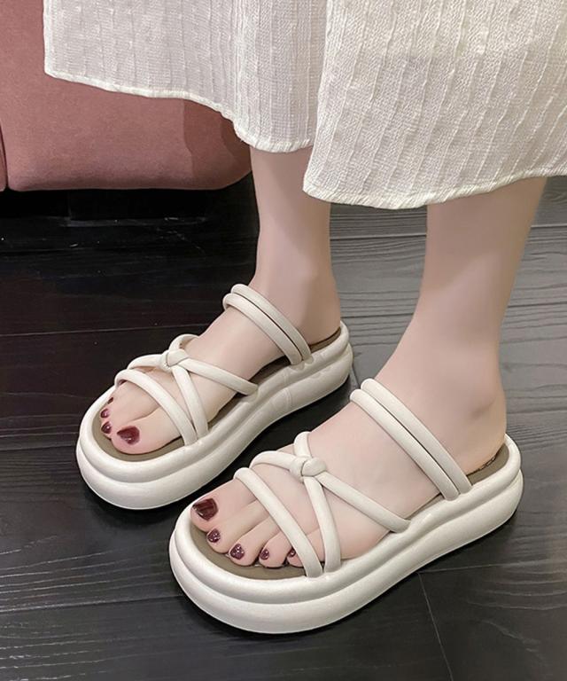 厚底サンダル ミュールサンダル 美脚夏靴 送料無料 即日発送-3