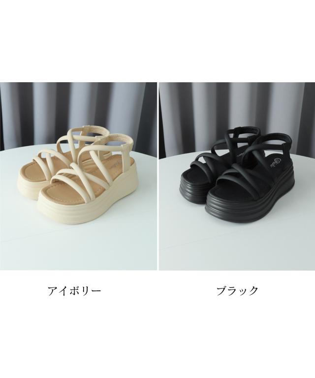 ストラップサンダル 厚底 夏靴 送料無料 即日発送-1