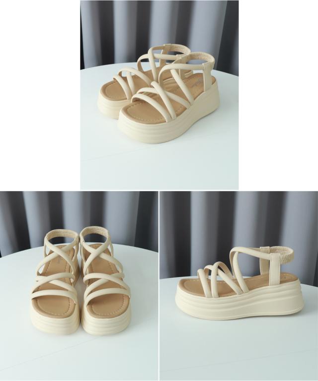 ストラップサンダル 厚底 夏靴 送料無料 即日発送-8