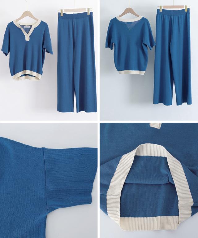 ニットセットアップ 冷感タッチレディース SK21009961-0139 送料無料 即日発送-2