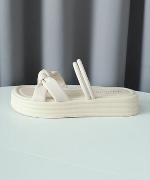 厚底サンダル レディース リボン 送料無料 即日発送-6