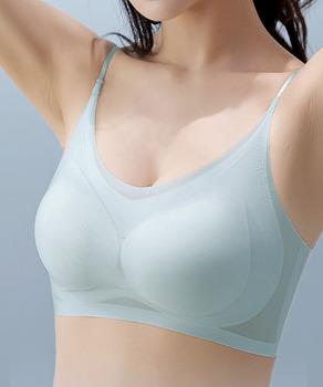 シームレス通気 ノンワイヤーブラ 5色 送料無料 即日発送-3