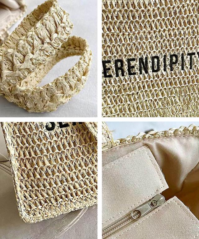 ストローバッグ トート かごバッグ 送料無料 即日発送-3