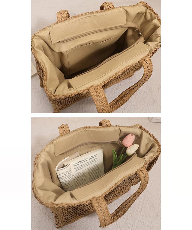 ストローバッグ トート かごバッグ 送料無料 即日発送-8