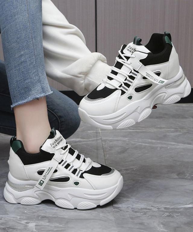 スニーカー 厚底ダッドスニーカー レースアップ 送料無料 即日発送-4