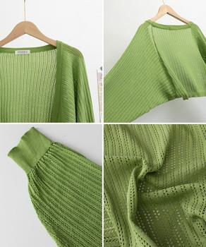 サマーカーディガン ショートニットボレロ 送料無料 即日発送-9