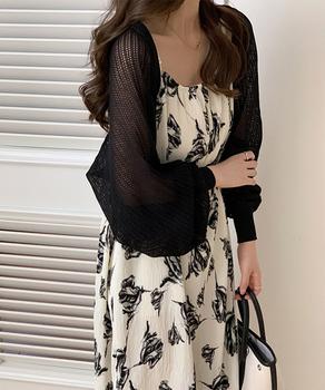 サマーカーディガン ショートニットボレロ 送料無料 即日発送-2