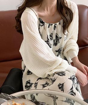 サマーカーディガン ショートニットボレロ 送料無料 即日発送-3