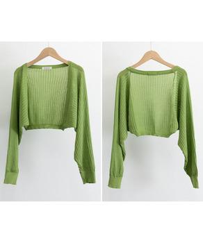 サマーカーディガン ショートニットボレロ 送料無料 即日発送-8