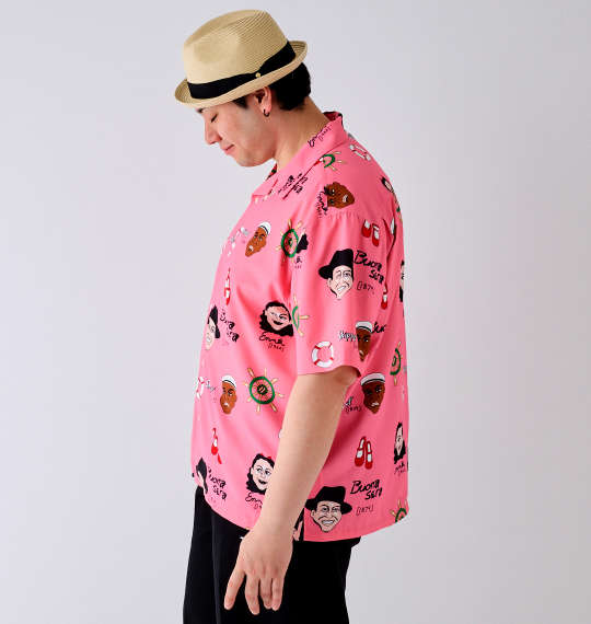 大きいサイズ HUMAROUS Imagine半袖アロハシャツ 3L 4L 5L 6L MC742001-61032 ラッピング可 送料無料 即日発送-3