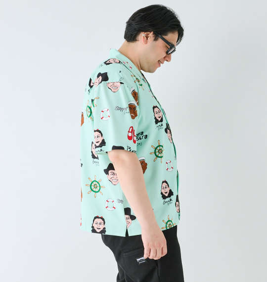 大きいサイズ HUMAROUS Imagine半袖アロハシャツ 3L 4L 5L 6L MC742002-61033 ラッピング可 送料無料 即日発送-2