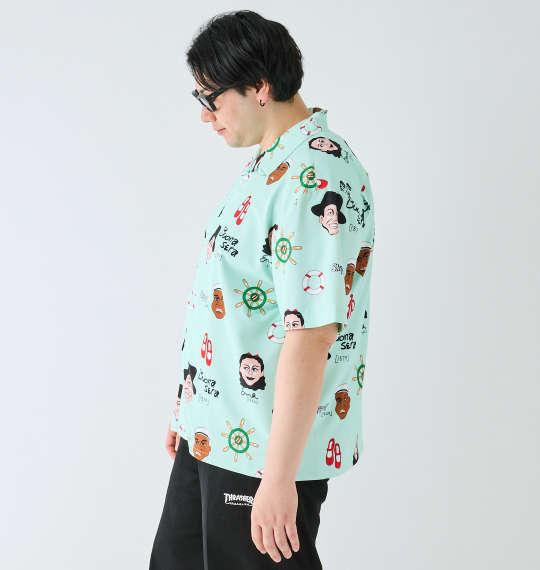 大きいサイズ HUMAROUS Imagine半袖アロハシャツ 3L 4L 5L 6L MC742002-61033 ラッピング可 送料無料 即日発送-3