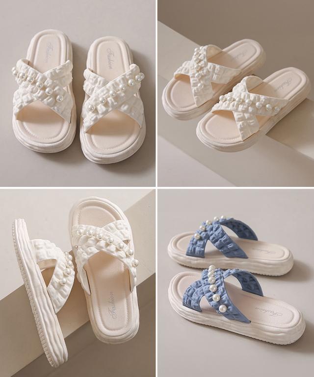 クロスベルト厚底サンダルスリッパサンダル 送料無料 即日発送-2