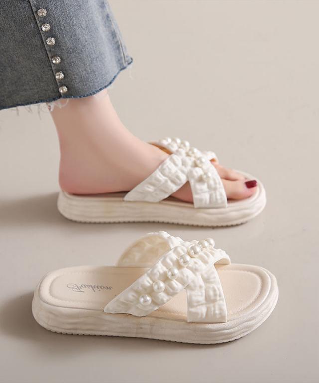 クロスベルト厚底サンダルスリッパサンダル 送料無料 即日発送-5