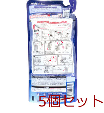 消臭元 ＠Sleep ゆめごこちフルール 寝室用 詰替用 400mL 5個セット 送料無料-1