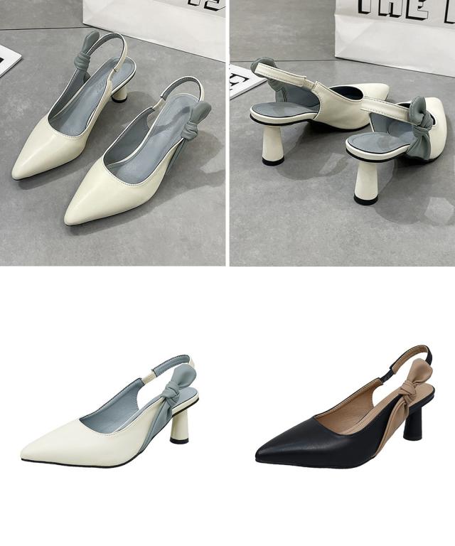 ハイヒールパンプス ポインテッドトゥ配色 送料無料 即日発送-2