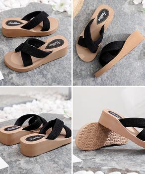 厚底サンダルジュート風クロスサンダル美脚 送料無料 即日発送-8