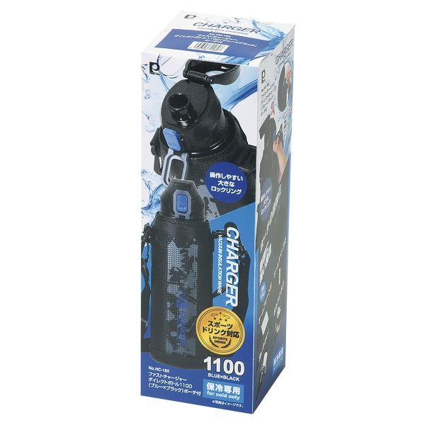 ファストチャージャーダイレクトボトル1100ブルー×ブラックポーチ付 送料無料 即日発送-2