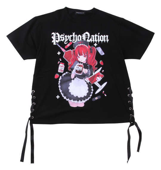 大きいサイズ PSYCHO NATION サイコ×寝田ルネ ナース半袖Tシャツ 3L 4L 5L 6L ラッピング可 送料無料 即日発送-4