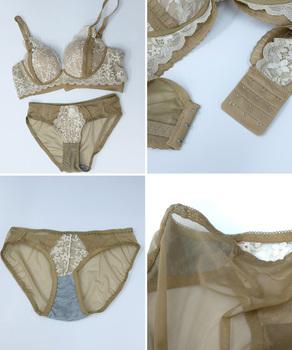ノンワイヤー ブラジャー ショーツセット 送料無料 即日発送-2