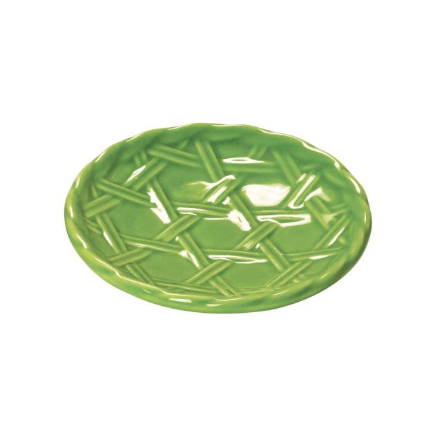 和食器 六ツ目ざる小皿 白竹色 若竹色 6セット 送料無料-3