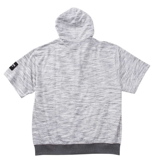 大きいサイズ OUTDOOR PRODUCTS インレイ流し杢裏毛半袖フルジップパーカー 3L 4L 5L 6L 7L  MC842251-62074 ラッピング可 送料無料 即日発送-5