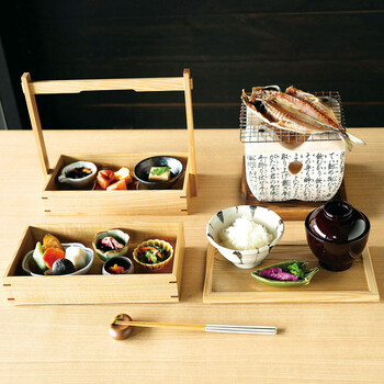 和食器 タモ万能手提げ弁当箱 送料無料-2