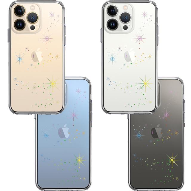 iPhone13Pro ケース クリア 天の川 レインボー スマホケース 側面ソフト 背面ハード ハイブリッド 送料無料-1