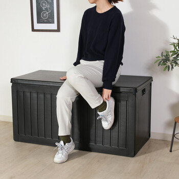 収納BOXベンチ BK 270L 送料無料-5