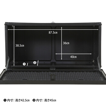 収納BOXベンチ BK 190L 送料無料-10