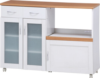 キッチンカウンター サージュ WH×NA 120幅 送料無料-1