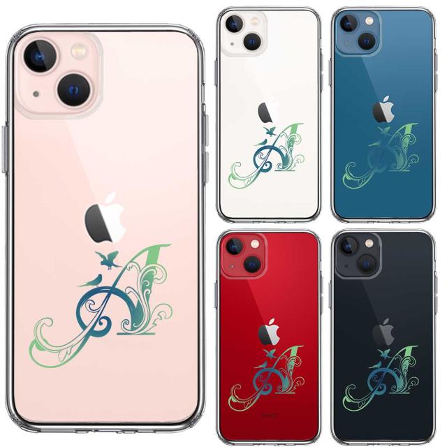 iPhone13 ケース クリア アルファベット 【A】 スマホケース 側面ソフト 背面ハード ハイブリッド 送料無料-3