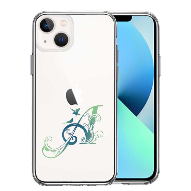 iPhone13mini ケース クリア アルファベット 【A】 スマホケース 側面ソフト 背面ハード ハイブリッド  送料無料-2