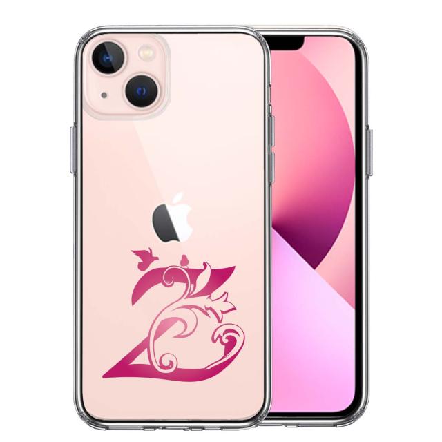 iPhone13mini ケース クリア アルファベット 【Z】 スマホケース 側面ソフト 背面ハード ハイブリッド 送料無料-2