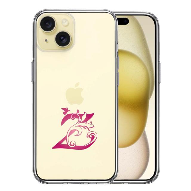 iPhone15 ケース クリア アルファベット 【Z】 スマホケース 側面ソフト 背面ハード ハイブリッド  送料無料-2