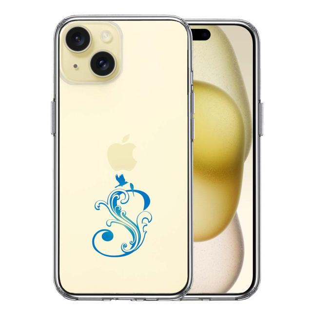 iPhone15Plus ケース クリア アルファベット 【S】 スマホケース 側面ソフト 背面ハード ハイブリッド  送料無料-2