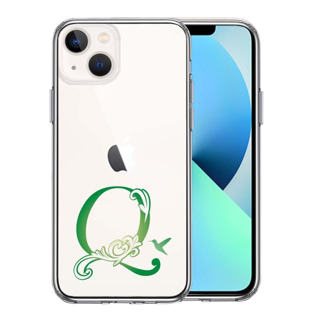 iPhone13 ケース クリア アルファベット 【Q】 スマホケース 側面ソフト 背面ハード ハイブリッド  送料無料-2
