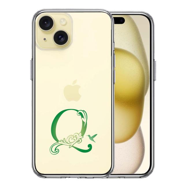 iPhone15Plus ケース クリア アルファベット 【Q】 スマホケース 側面ソフト 背面ハード ハイブリッド 送料無料-2