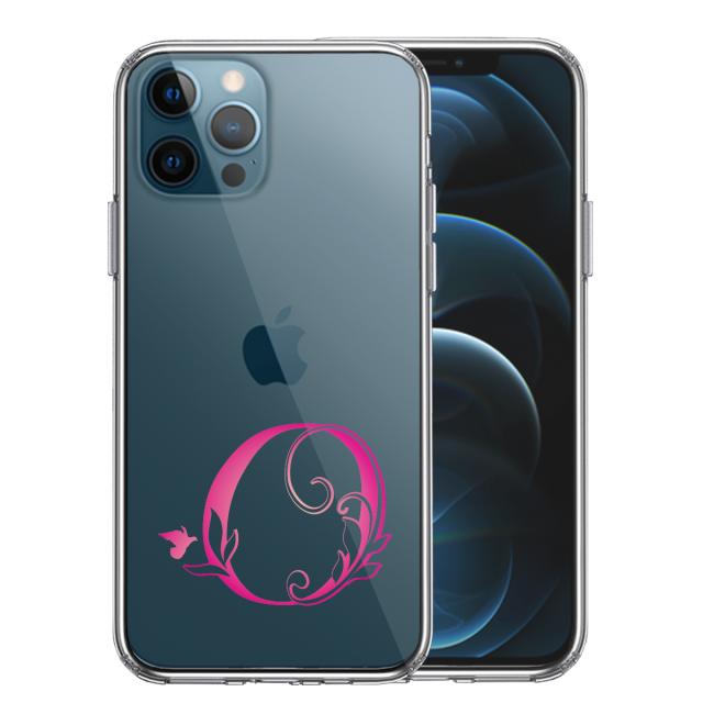 iPhone12Pro ケース クリア アルファベット 【O】 スマホケース 側面ソフト 背面ハード ハイブリッド  送料無料-2