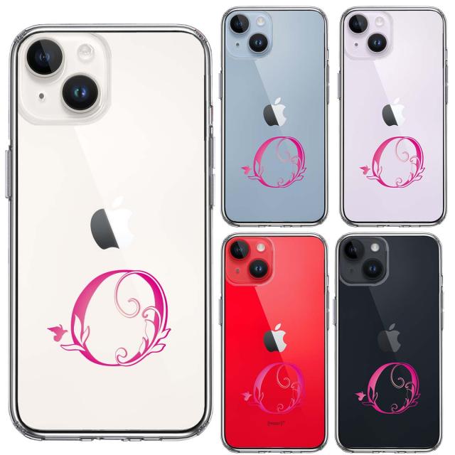 iPhone14 ケース クリア アルファベット 【O】 スマホケース 側面ソフト 背面ハード ハイブリッド 送料無料-3