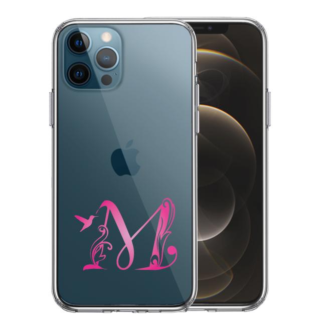 iPhone12Pro ケース クリア アルファベット 【M】 スマホケース 側面ソフト 背面ハード ハイブリッド  送料無料-2