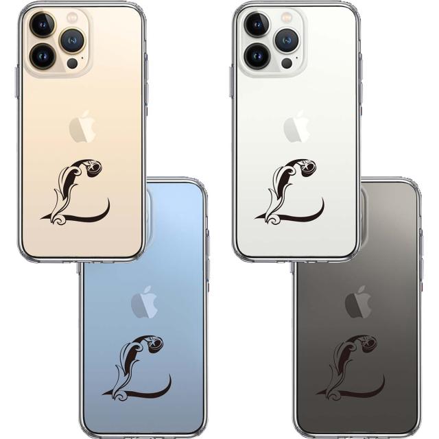 iPhone13Pro ケース クリア アルファベット 【L】 スマホケース 側面ソフト 背面ハード ハイブリッド 送料無料-1